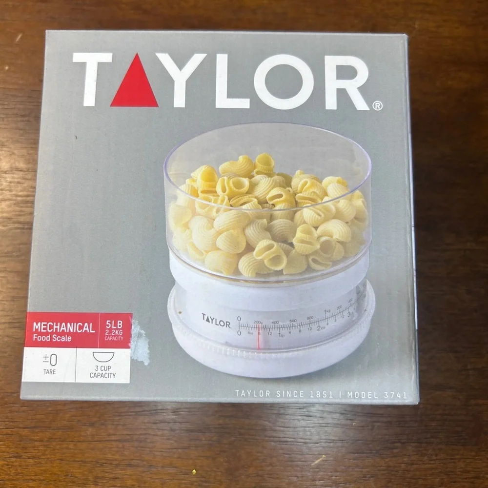 Taylor Mechanical Food Scale - Red and White